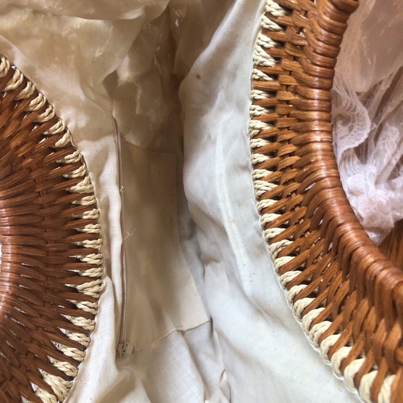 Vintage Macrame Toyo and Wooden Handle Purse - Picture 3 of 9